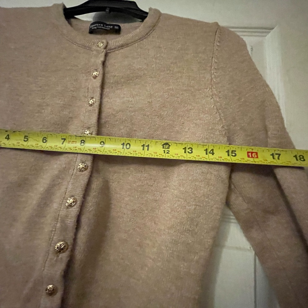 Emerson Lang Young Contemporary Brown Button-Up Cardigan - Picture 5 of 12